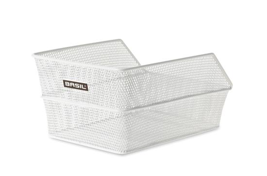 Hinterradkorb Basil Cento S 35,5x25,5x17,5cm weiÃ engmaschig