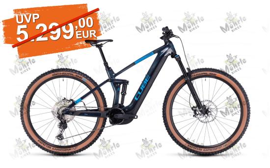 Cube Stereo Hybrid 140 HPC SLX 750 liquidblue´n´blue - Größe: L/20
