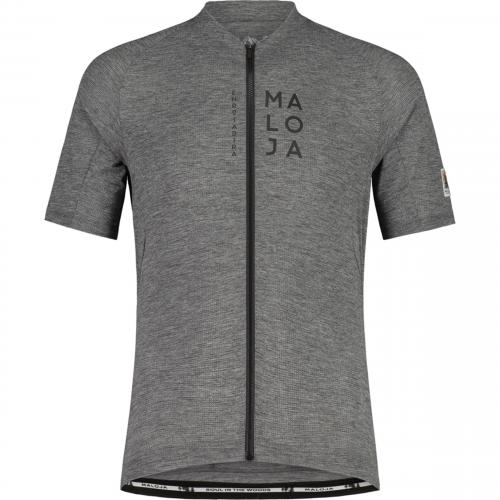 Maloja KarspitzeM. Cycle Jersey grey melange