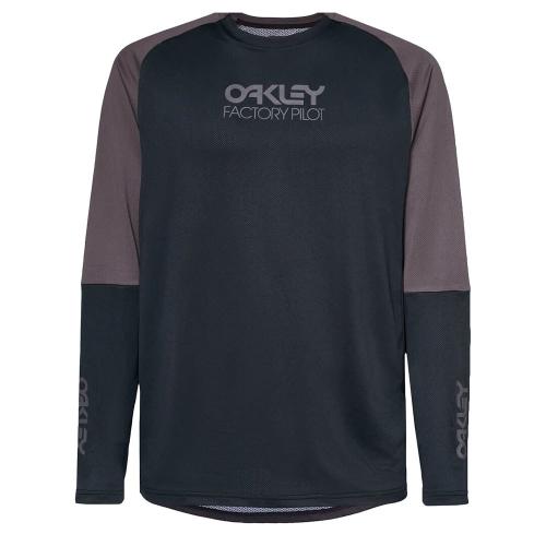 Oakley Factory Pilot Logo MTB LS Jersey Black/Forged Iron
