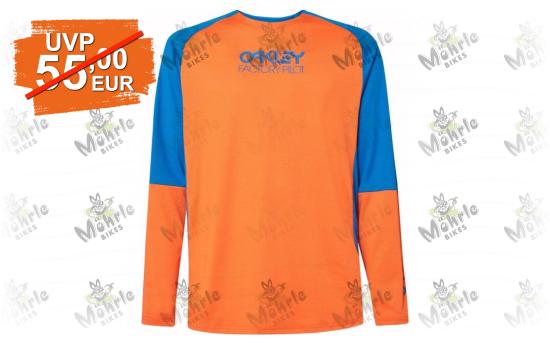 Oakley Factory Pilot Logo MTB LS Jersey Scarlet Ibis
