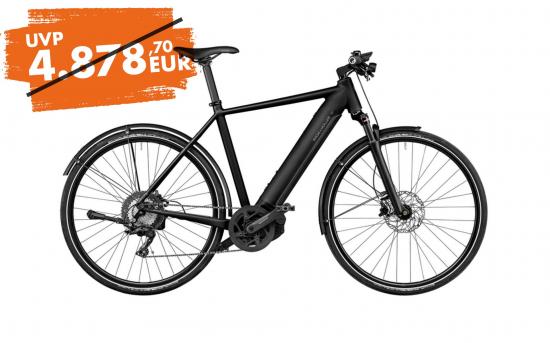 Riese und Müller Roadster touring black matt 56cm incl. Gepäckträger, SmartphoneHub, Abus Shield Schlosskette und Tasche