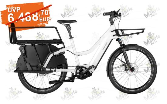 Riese & Müller Multicharger2 Mixte GT vario incl. Family Kit - pearl white/black matt / 47cm