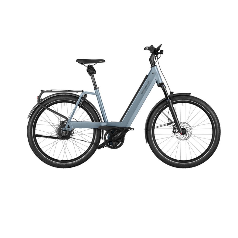 Riese und Müller Nevo4 GT touring 750Wh ice blue,Offroad Reifen, RX-Chip, Kiox 300 + Tasche incl. Schlosskette - Größe: Wave 47cm