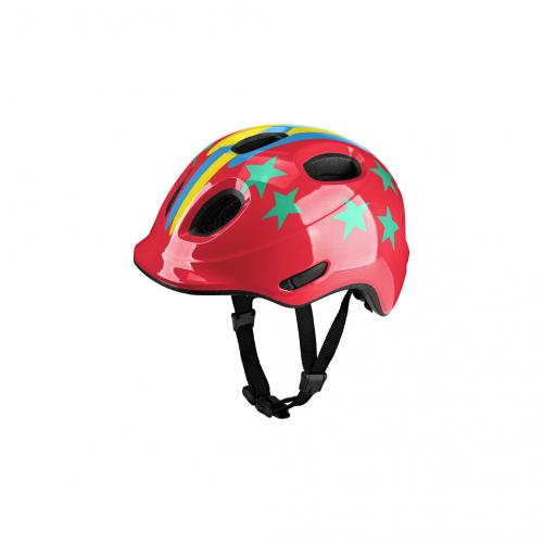 Helm KED Meggy Spark Stellar Stripes red