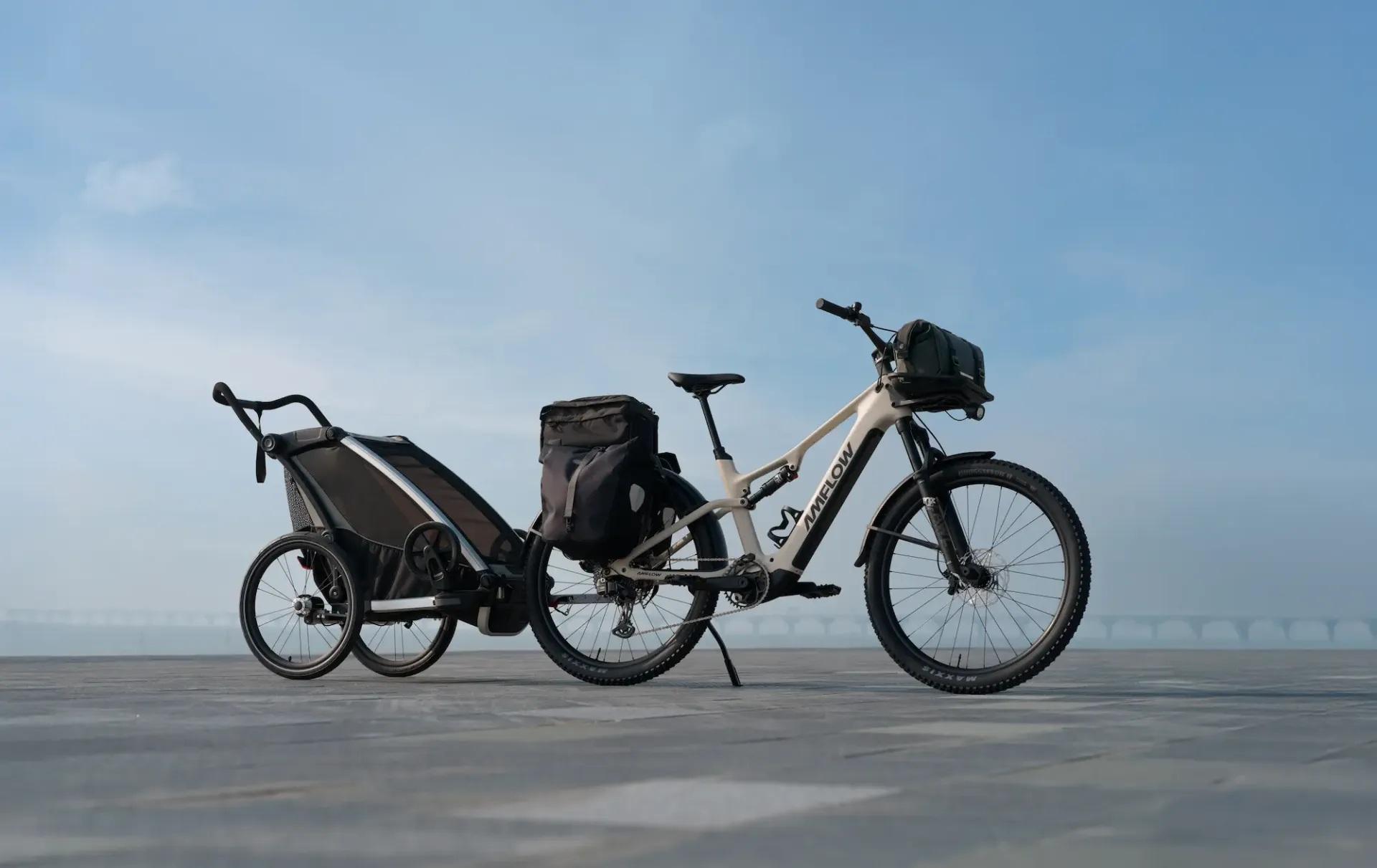 Amflow TL Carbon Avinox M2 E-MTB-SUV silica-beige, nur 22.6 kg *vorbestellbar in S/M + L/XL*