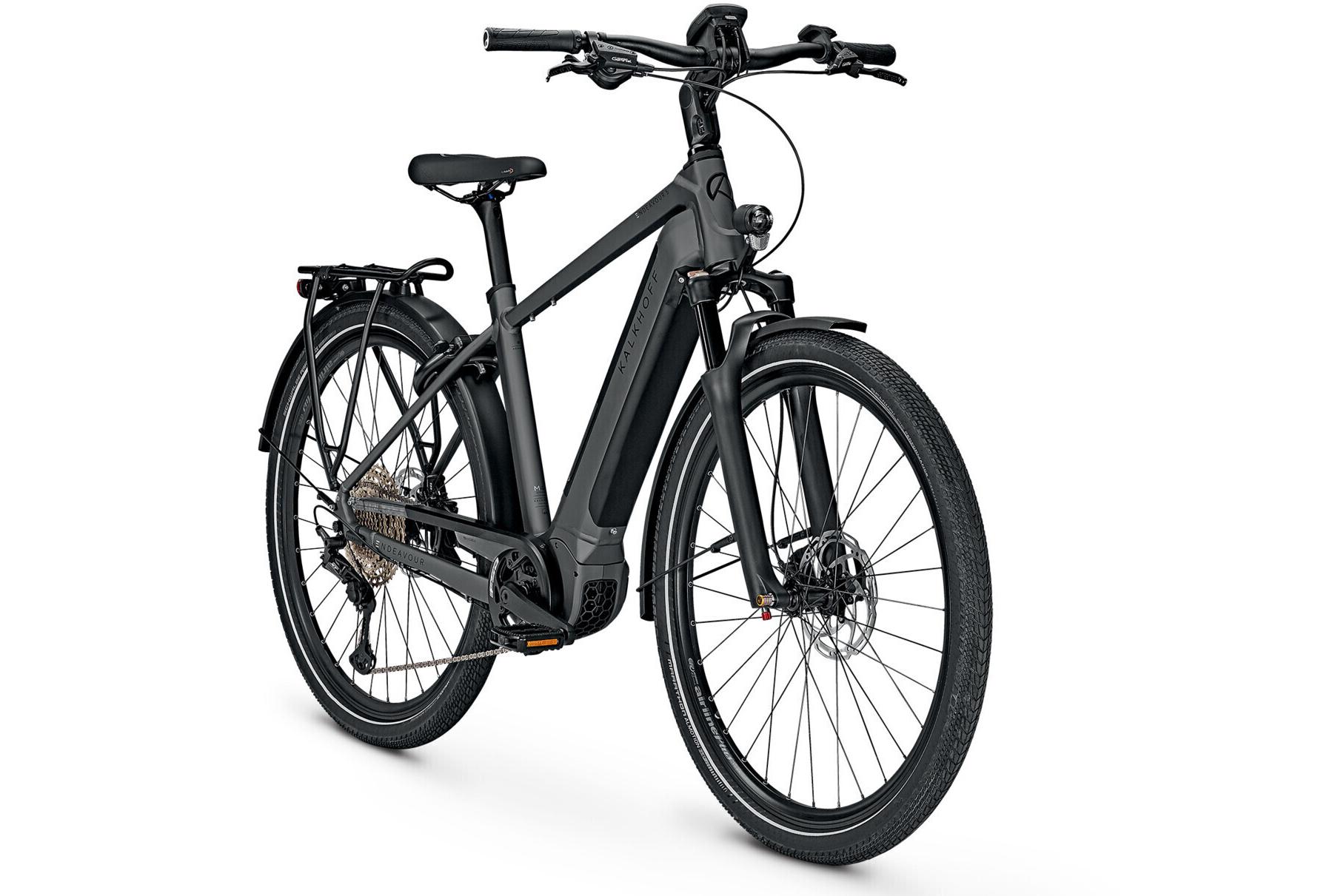 Kalkhoff ENDEAVOUR 5.B ADVANCE+ Diamant jetgrey matt, gebraucht, wenige KM, incl. ABUS Bordo Big Faltschloß 6000K/120 black