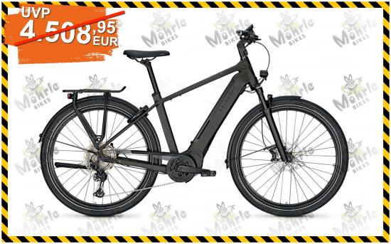 Kalkhoff ENDEAVOUR 5.B ADVANCE+ Diamant jetgrey matt, gebraucht, wenige KM, incl. ABUS Bordo Big Faltschloß 6000K/120 black - Größe: XL/58cm