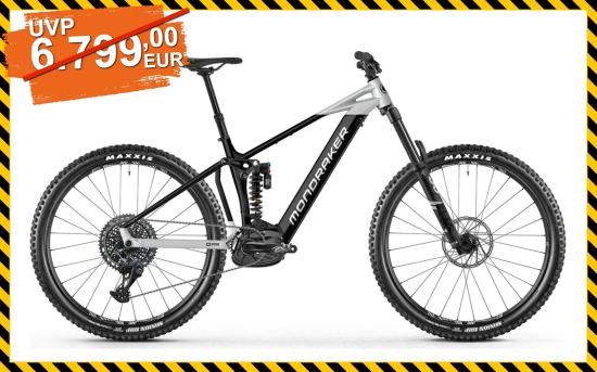 Mondraker LEVEL R White/Black, gebraucht, wenige KM